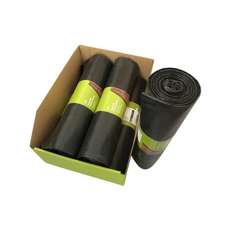 Garden garbage bag, large garden garbage bag, LDPE thickened flat mouth garbage bag, property sanitation bag, exported to Europe and America