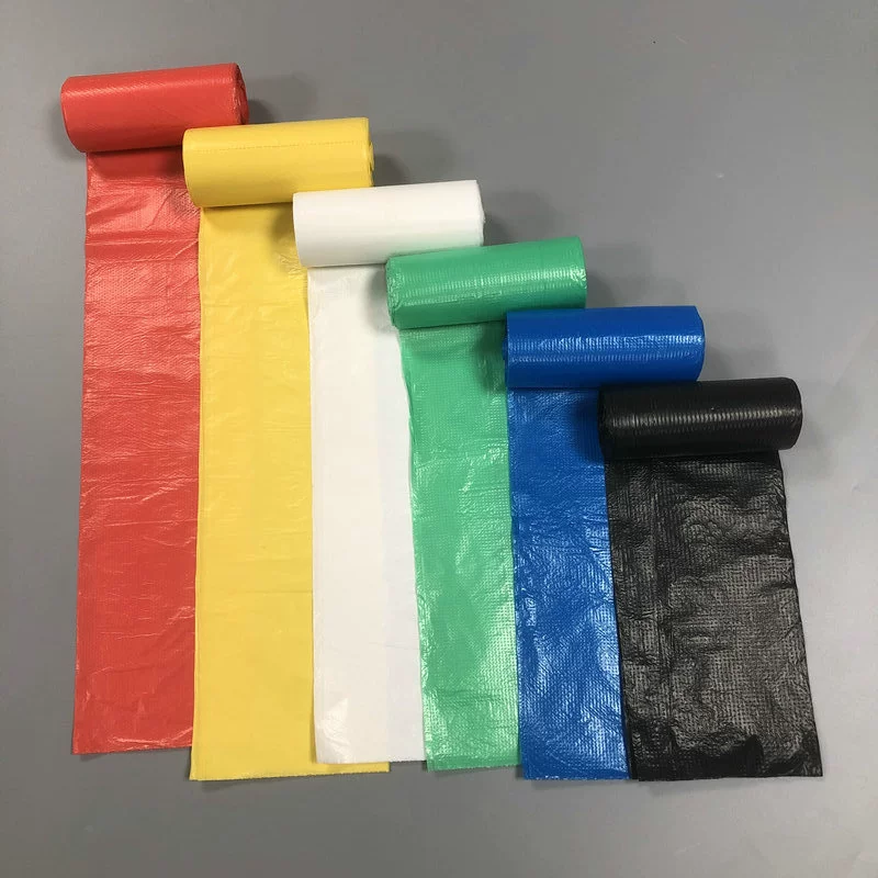 Thickened continuous roll garbage bag black flat mouth 45 * 50 household kitchen waste commercial supermarket color thickened version
