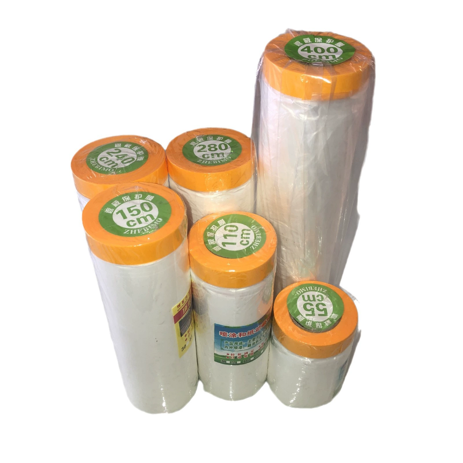 Decoration furniture dustproof film, car spray paint masking film, diatomaceous earth paint masking, home isolation protective film, high adhesion