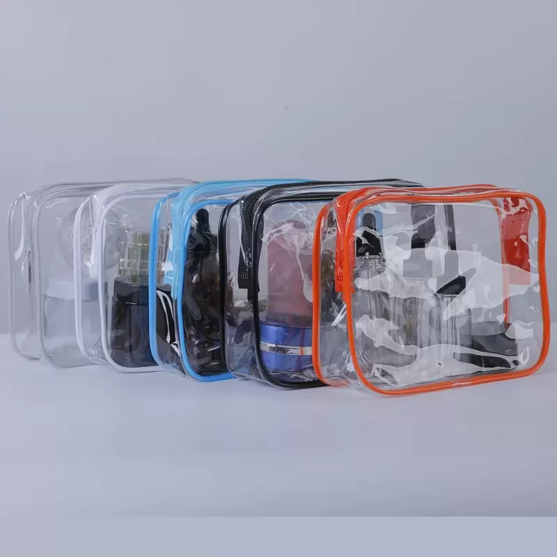 Transparent PVC toiletry bag, daily chemical storage bag, travel toiletry bag, cosmetics washbag, sealed waterproof