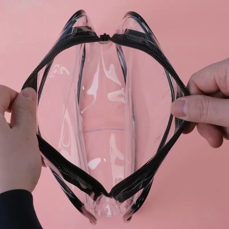 Transparent PVC toiletry bag, daily chemical storage bag, travel toiletry bag, cosmetics washbag, sealed waterproof