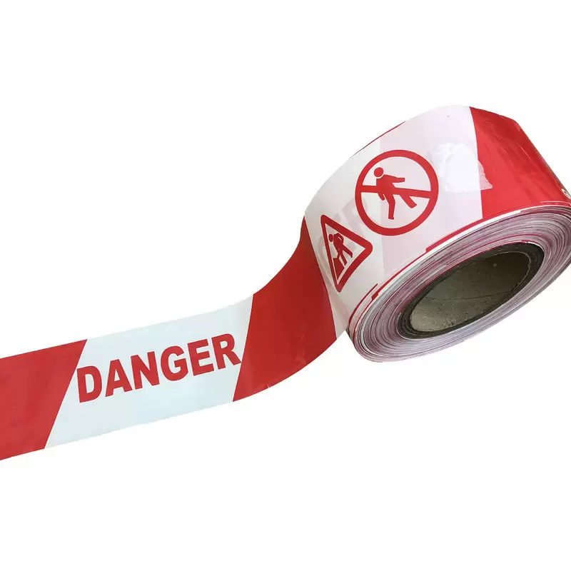 Warning tape, isolation tape, red and white safety warning line, black and yellow warning tape, workshop identification, zebra crossing tape