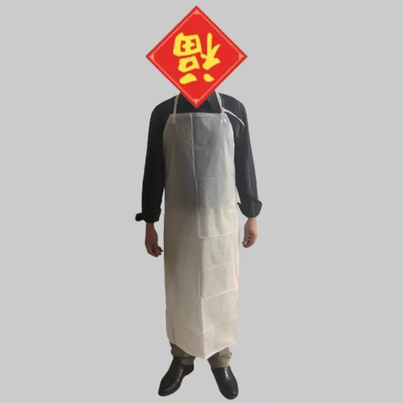 PVC apron, waterproof and oil proof bib, work waist, food and seafood slaughter, kitchen, labor protection, pollution prevention, food grade